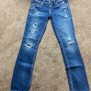 Silver Aiko Baby Boot Jeans